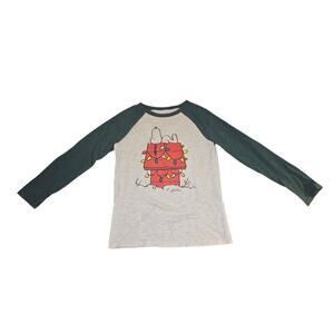 Jumping Beans Long Sleeve Raglan Shirt Holiday Snoopy 7